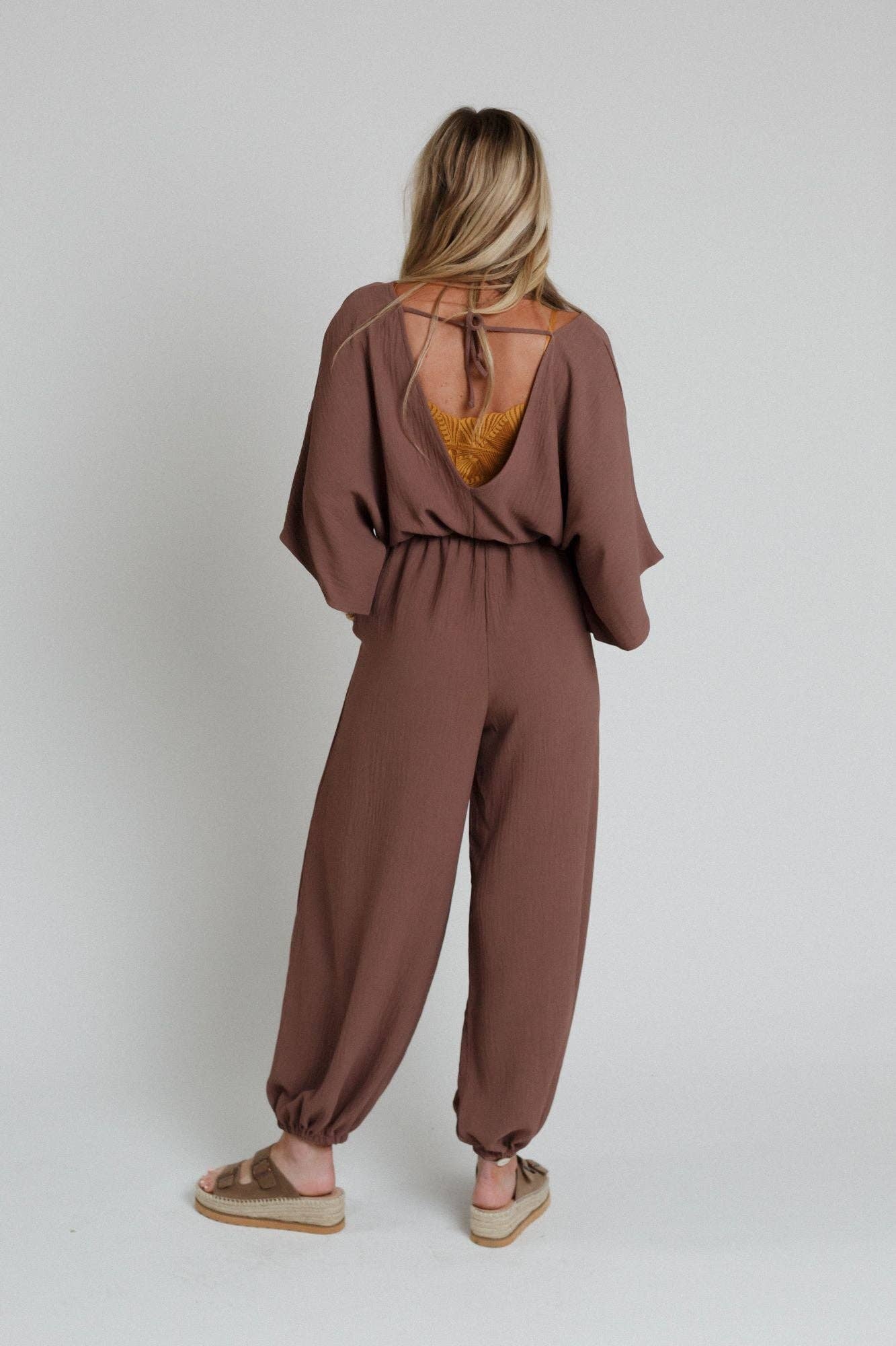 Relaxed Drawstring Jumpsuit