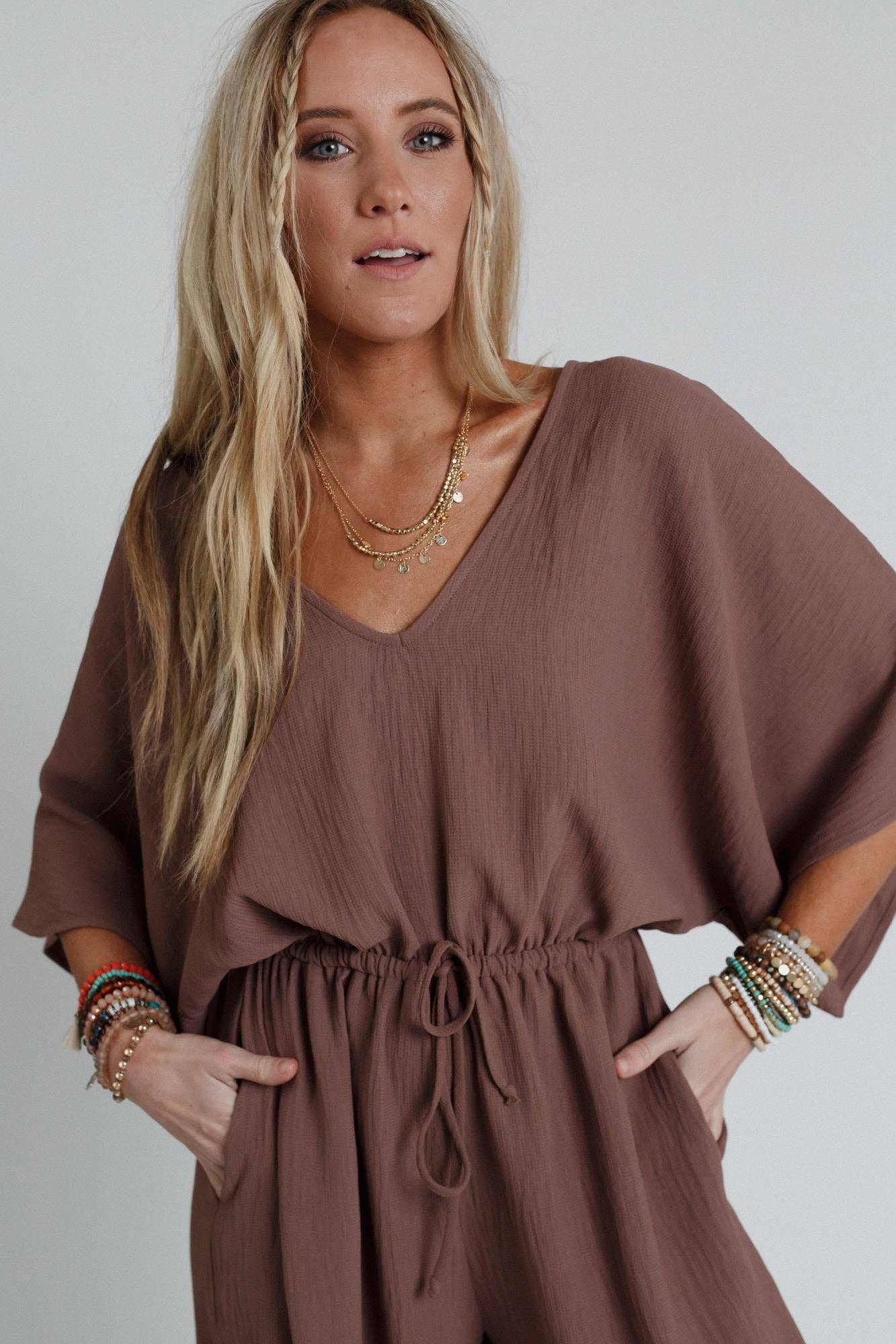 Relaxed Drawstring Jumpsuit