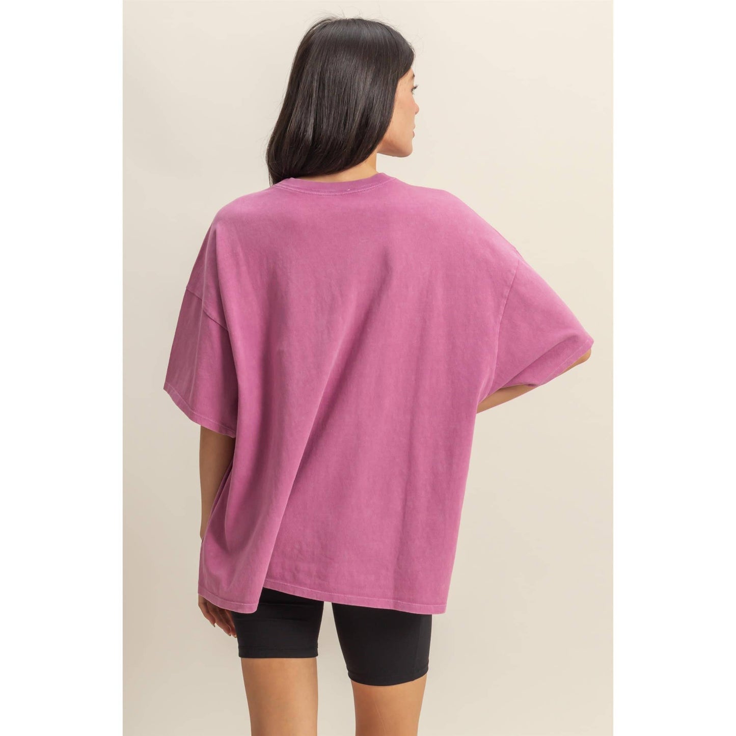 Mineral Washed Oversized T Shirt