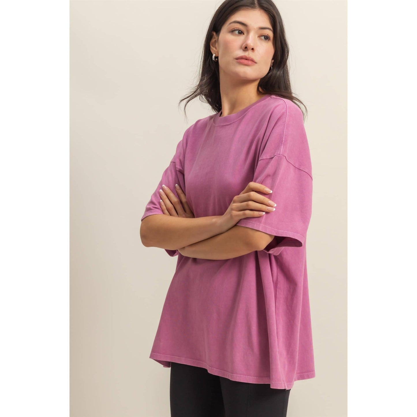 Mineral Washed Oversized T Shirt