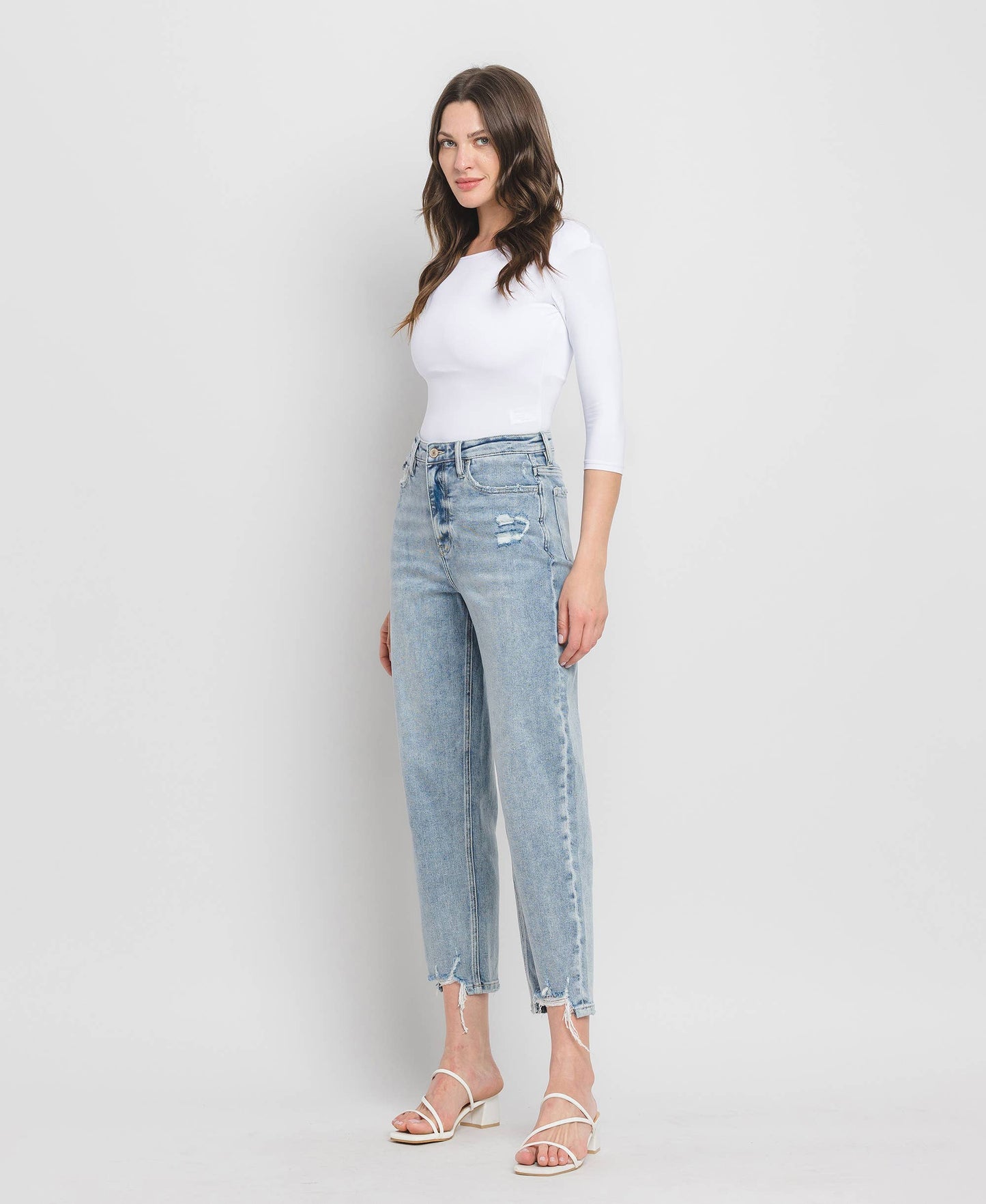 SUPER HIGH RISE BARREL JEANS