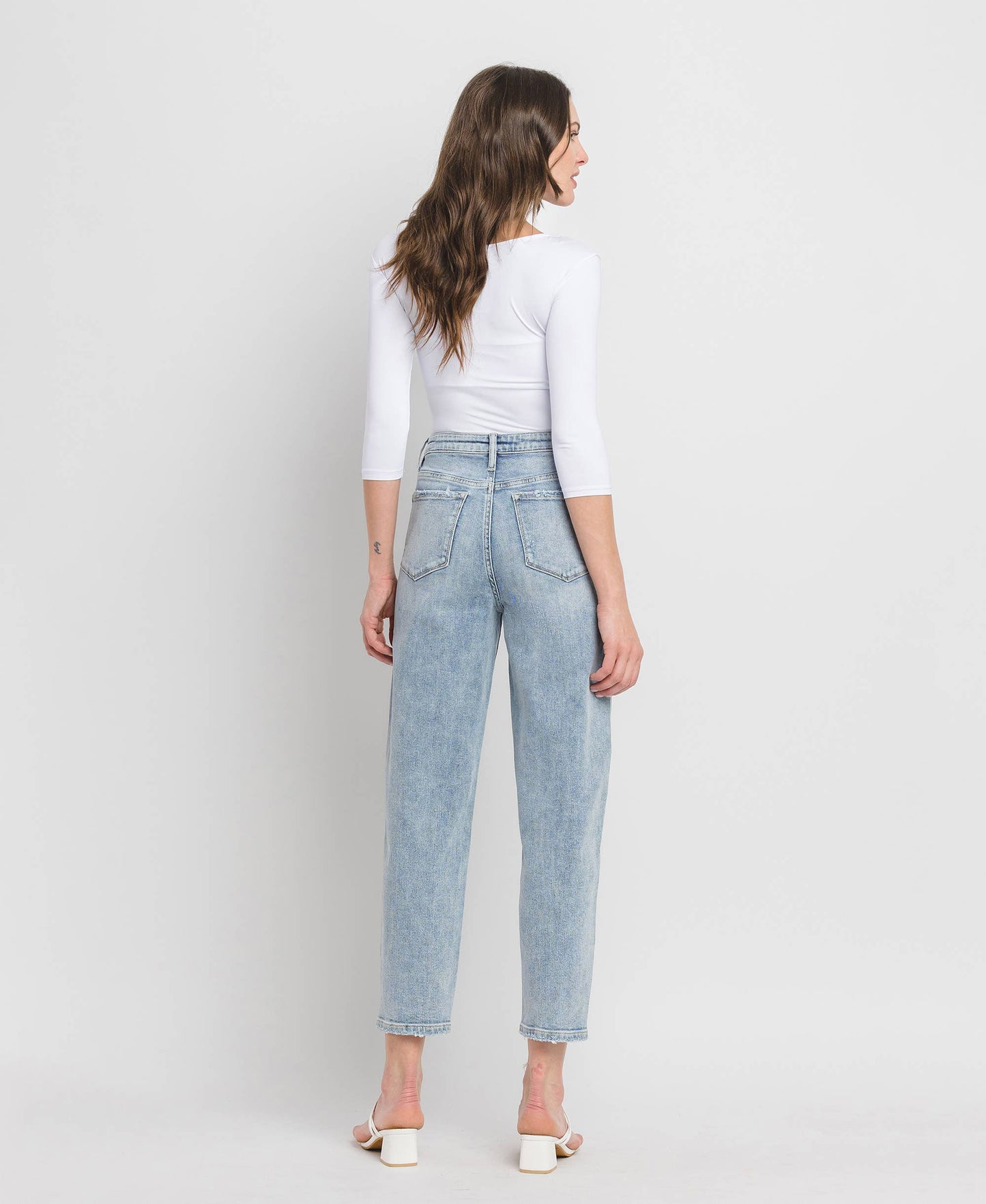 SUPER HIGH RISE BARREL JEANS