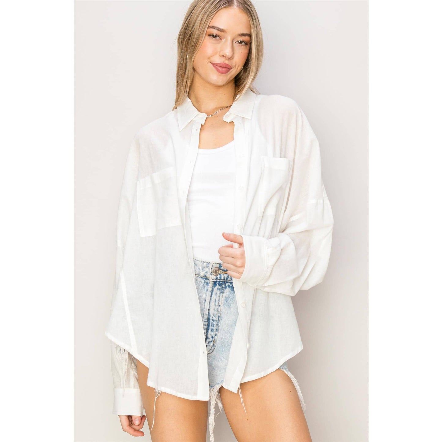 Oversized Button Down Shirt
