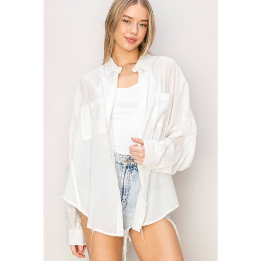 Oversized Button Down Shirt