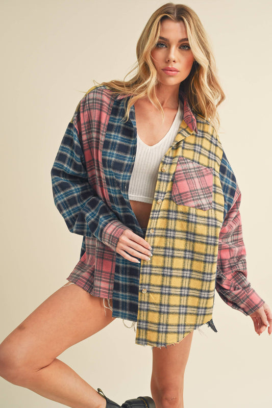 Neela Multi Color Plaid Flannel