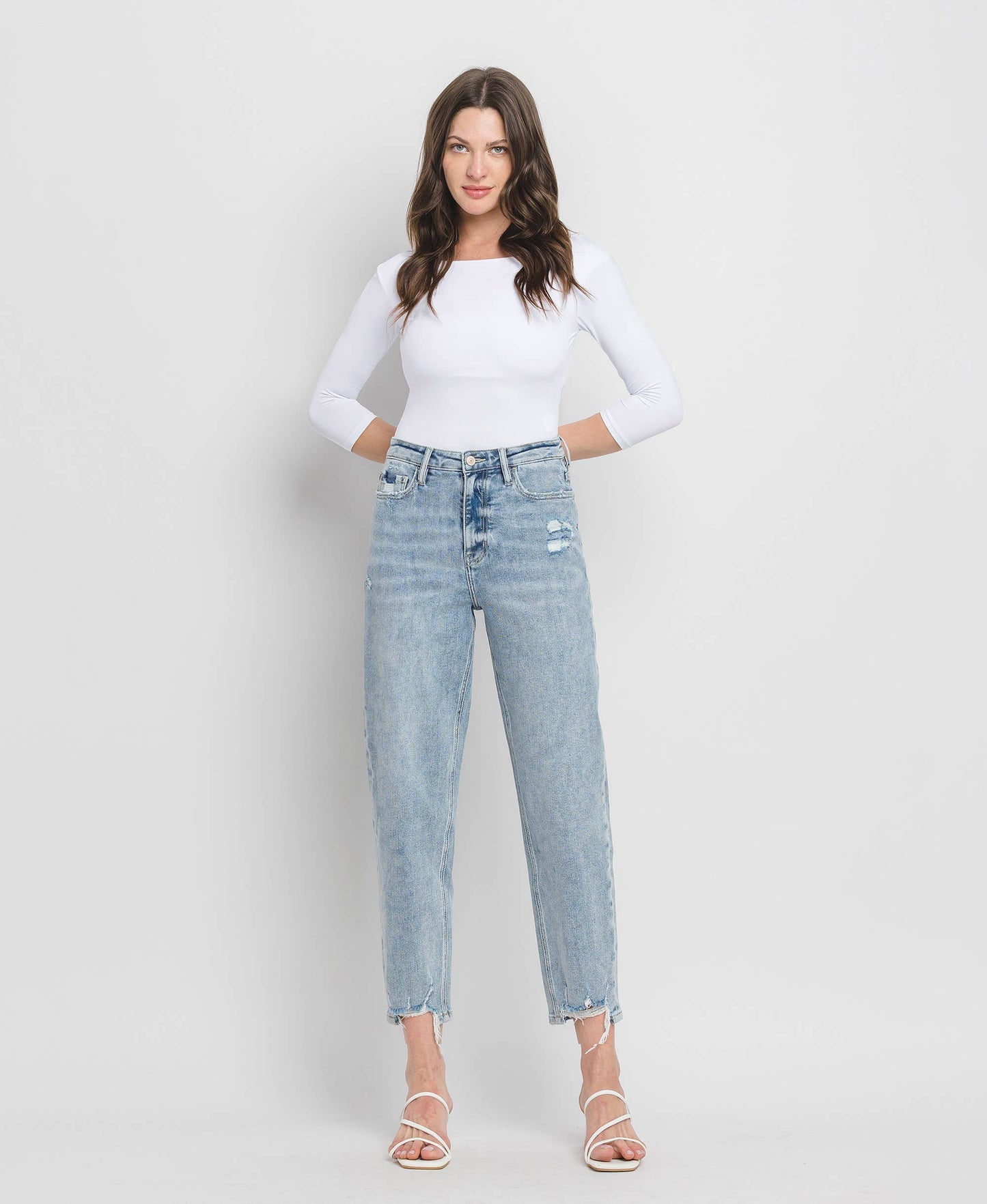 SUPER HIGH RISE BARREL JEANS