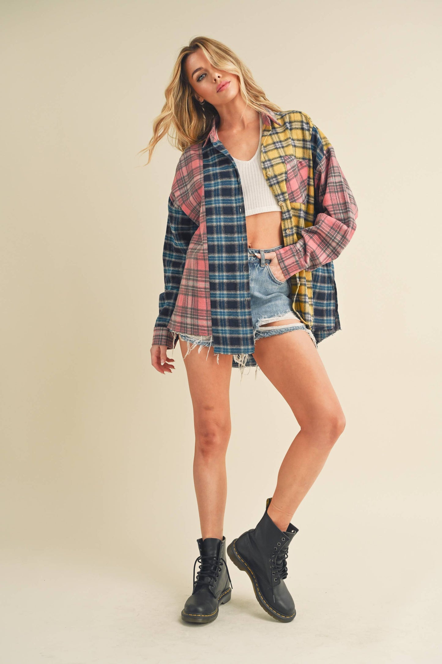 Neela Multi Color Plaid Flannel