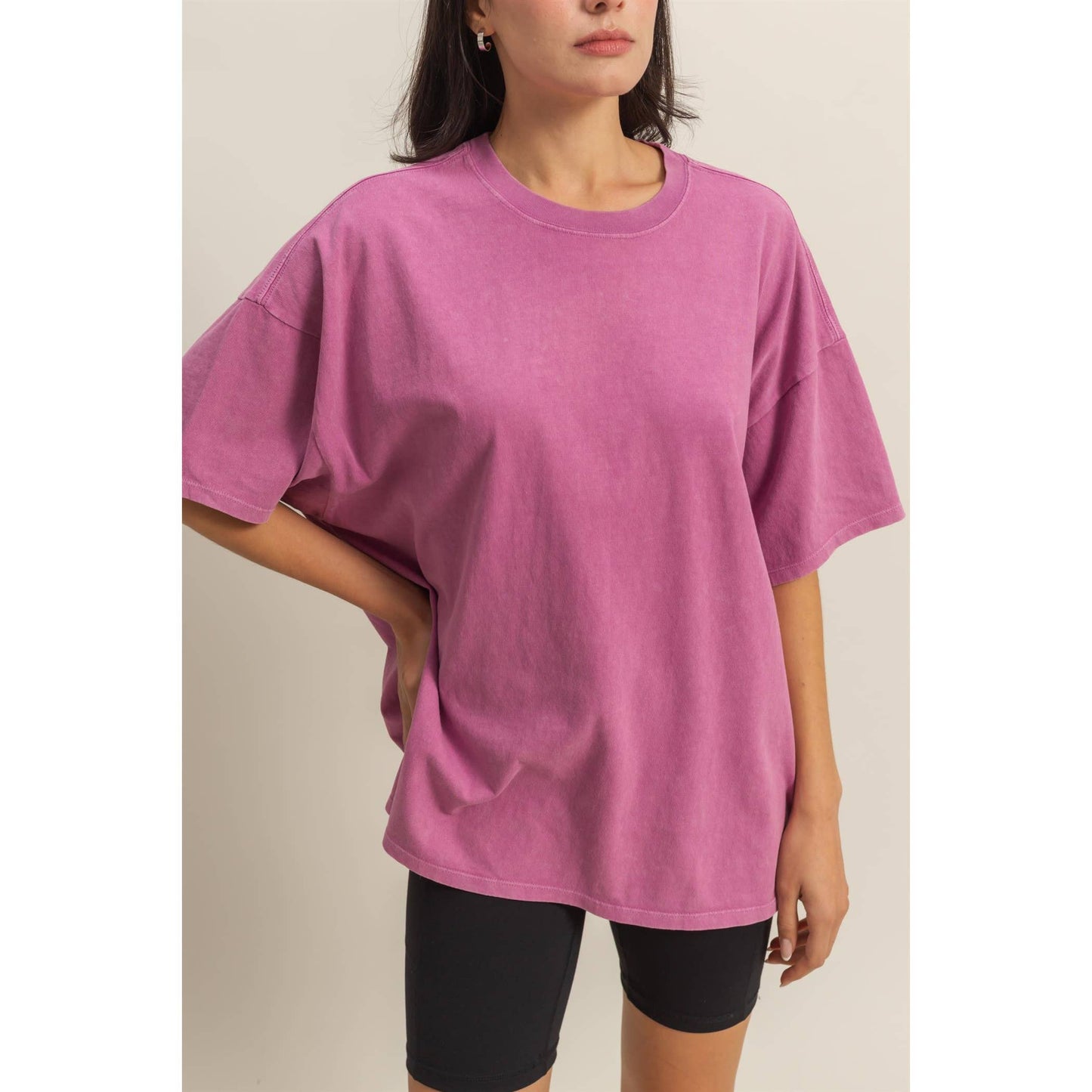 Mineral Washed Oversized T Shirt