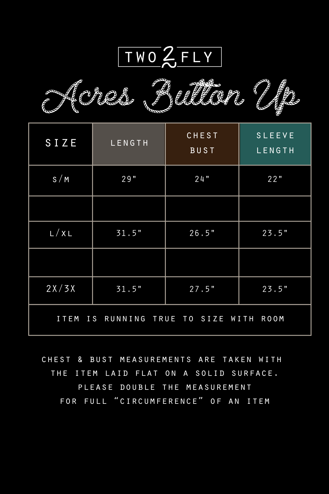 ACRES BUTTON UP