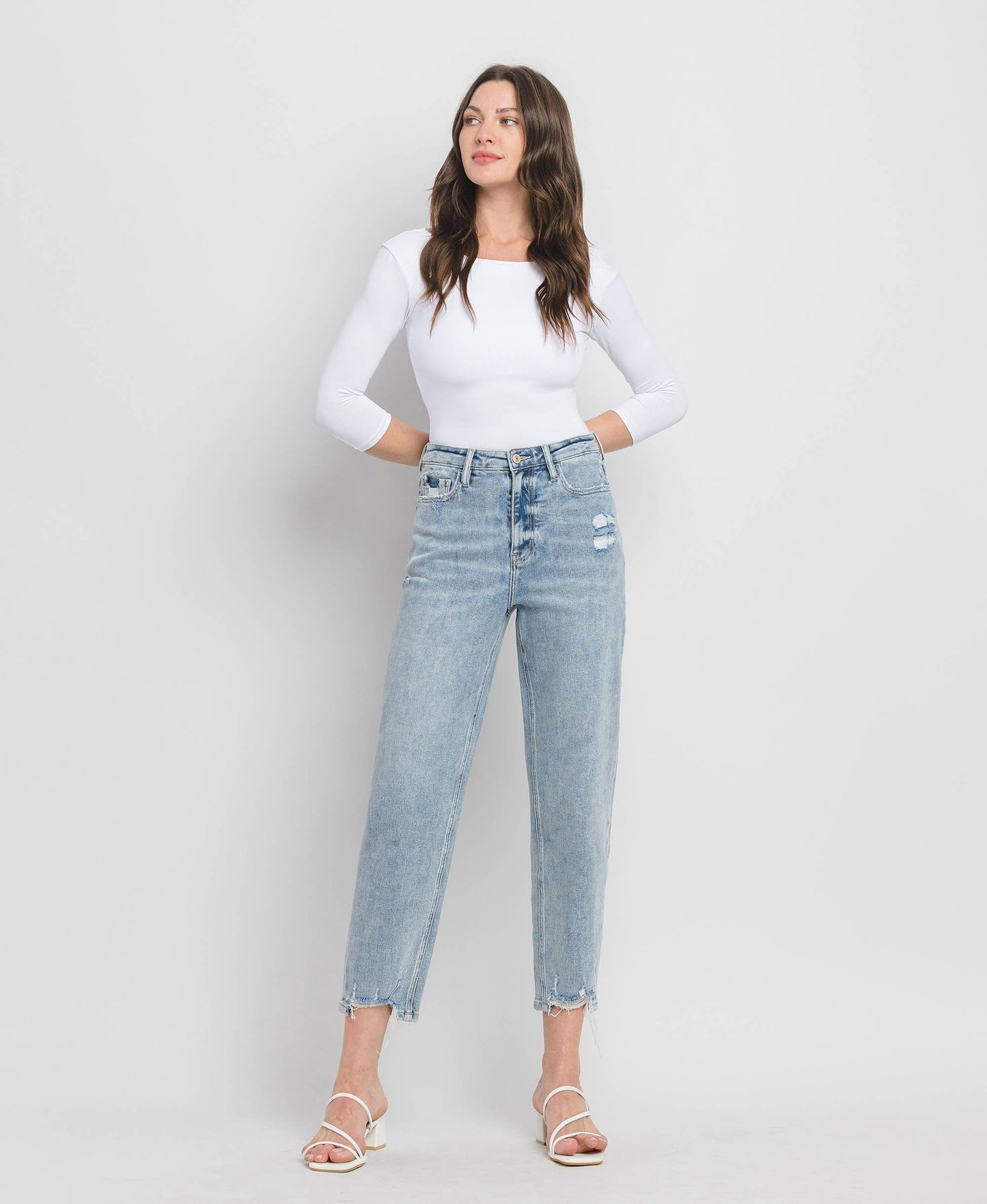 SUPER HIGH RISE BARREL JEANS