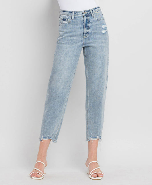 SUPER HIGH RISE BARREL JEANS