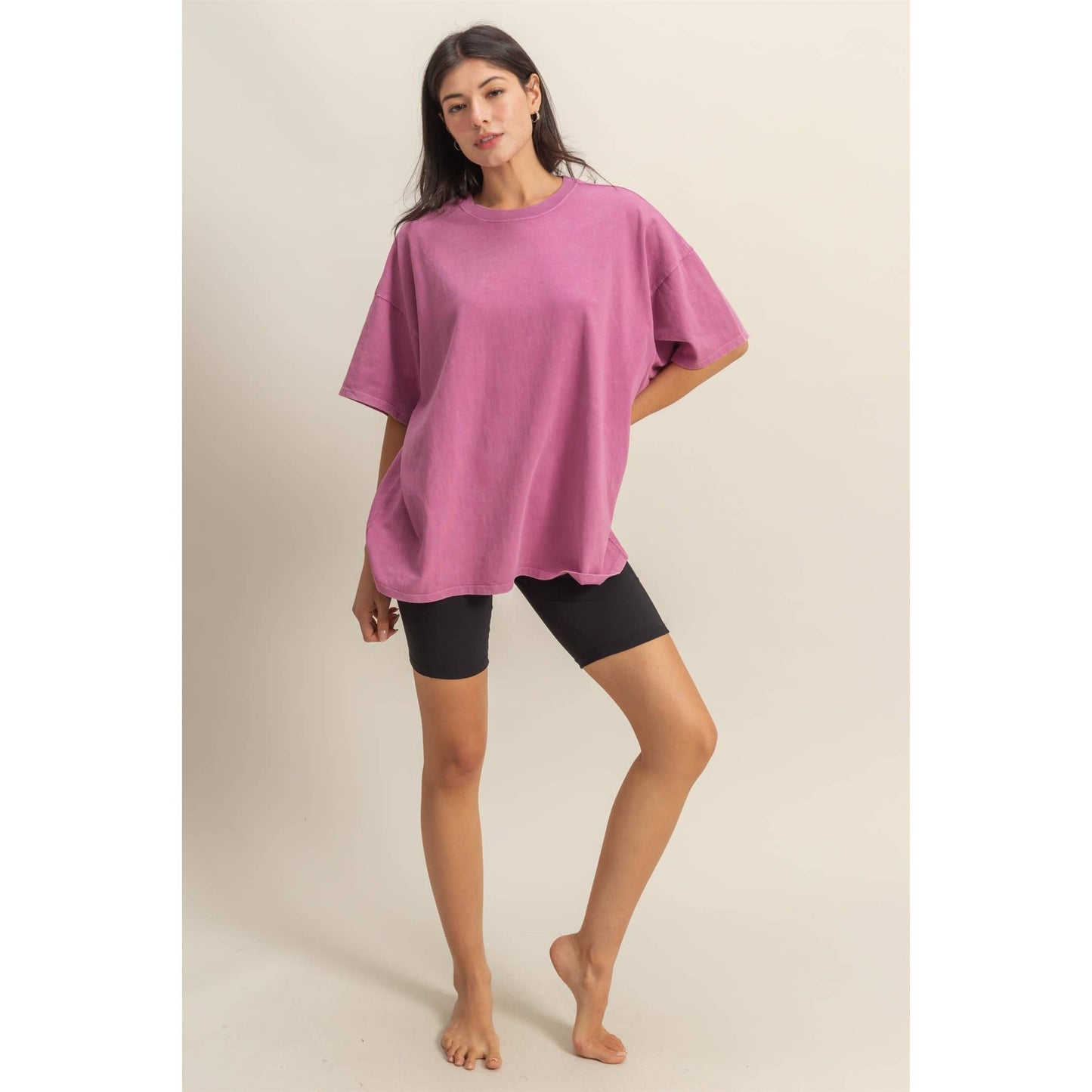 Mineral Washed Oversized T Shirt