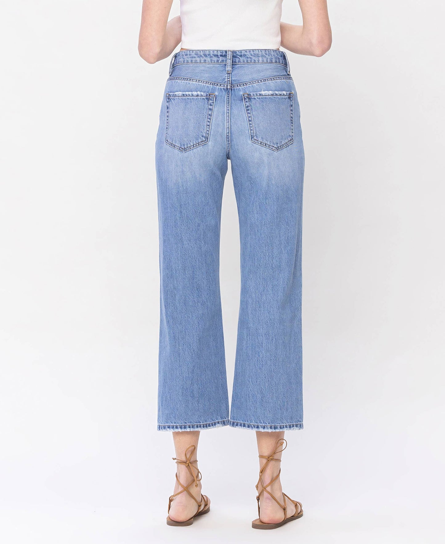 HIGH RISE CROP DAD JEANS