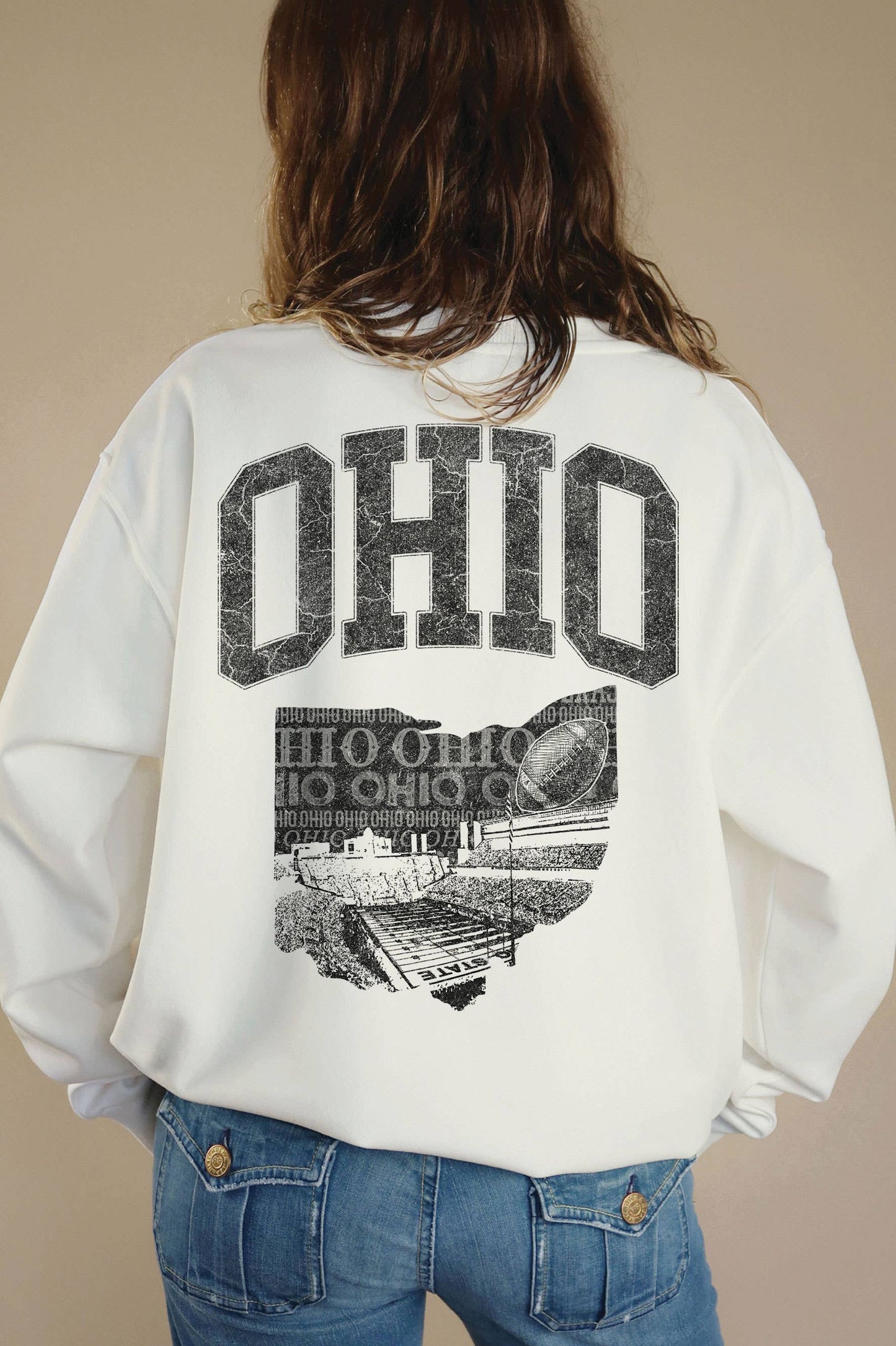 OHIO STATE GRAPHIC BRUSHED SWEATSHIRTS