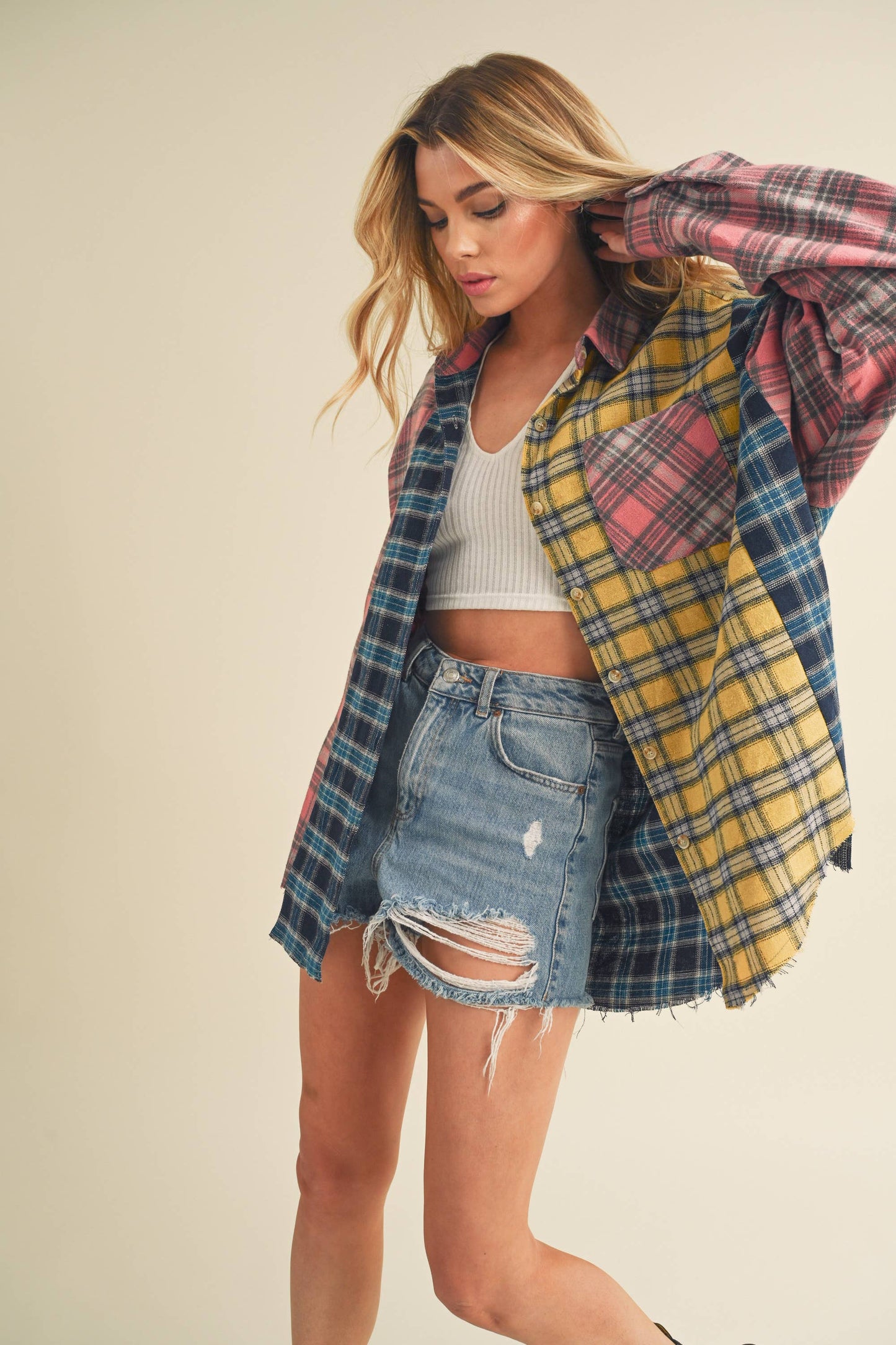 Neela Multi Color Plaid Flannel